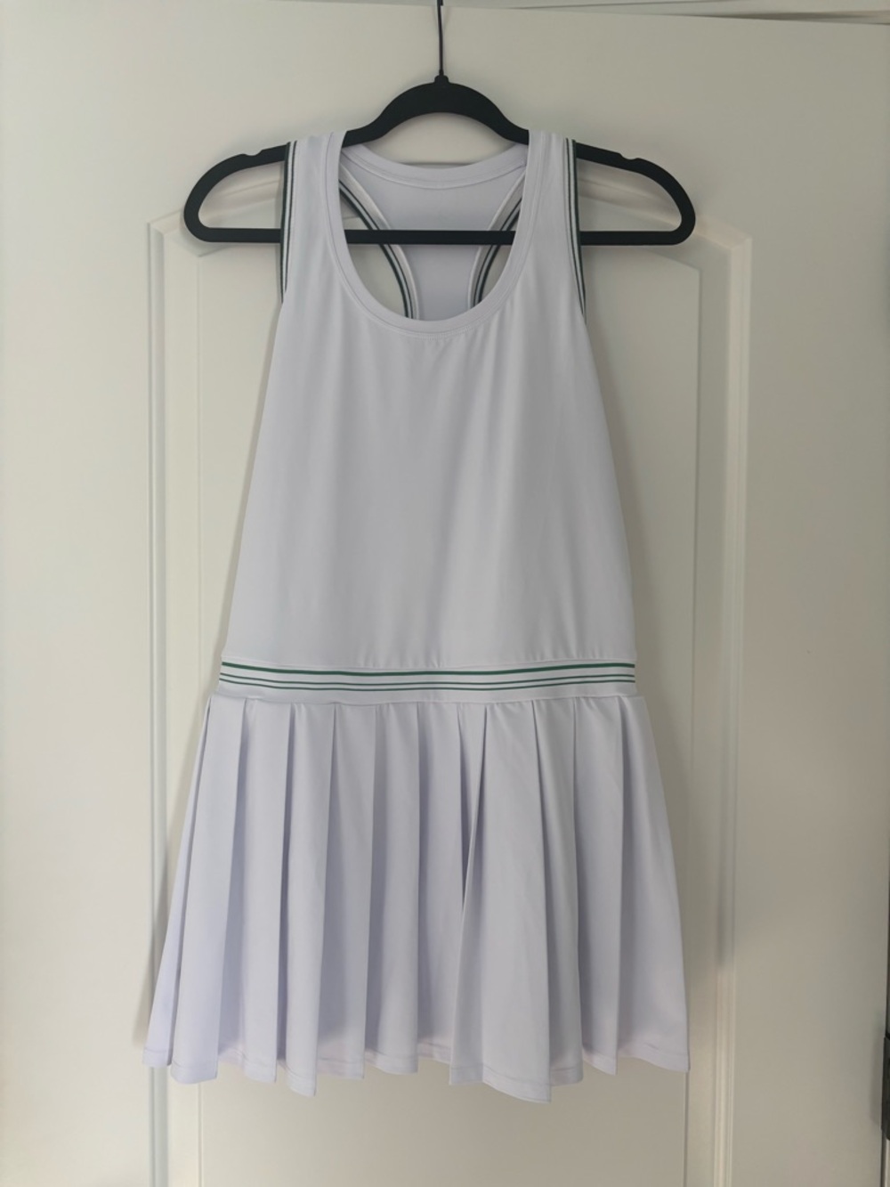 NWOT Halara Racerback Color Block Stripe Pleated Mini Tennis Active Dress - Picture 6 of 11